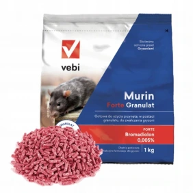 Trutka Mysz Szczur Granulat Murin Forte Vebi 1kg
